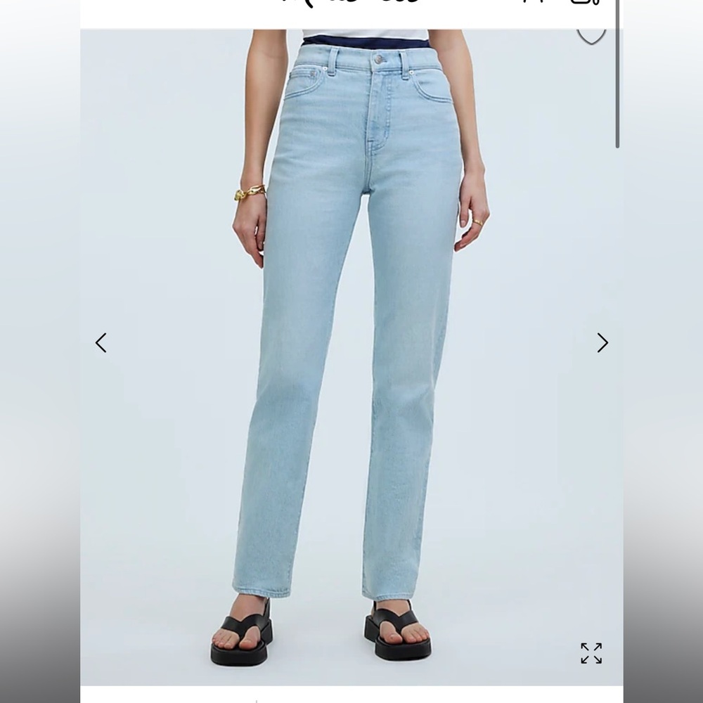 Madewell the 90s straight Jeans